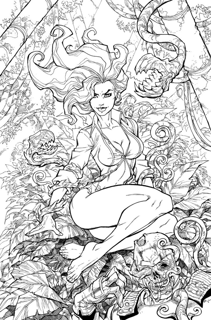 Poison ivy coloring pages to download and print for free