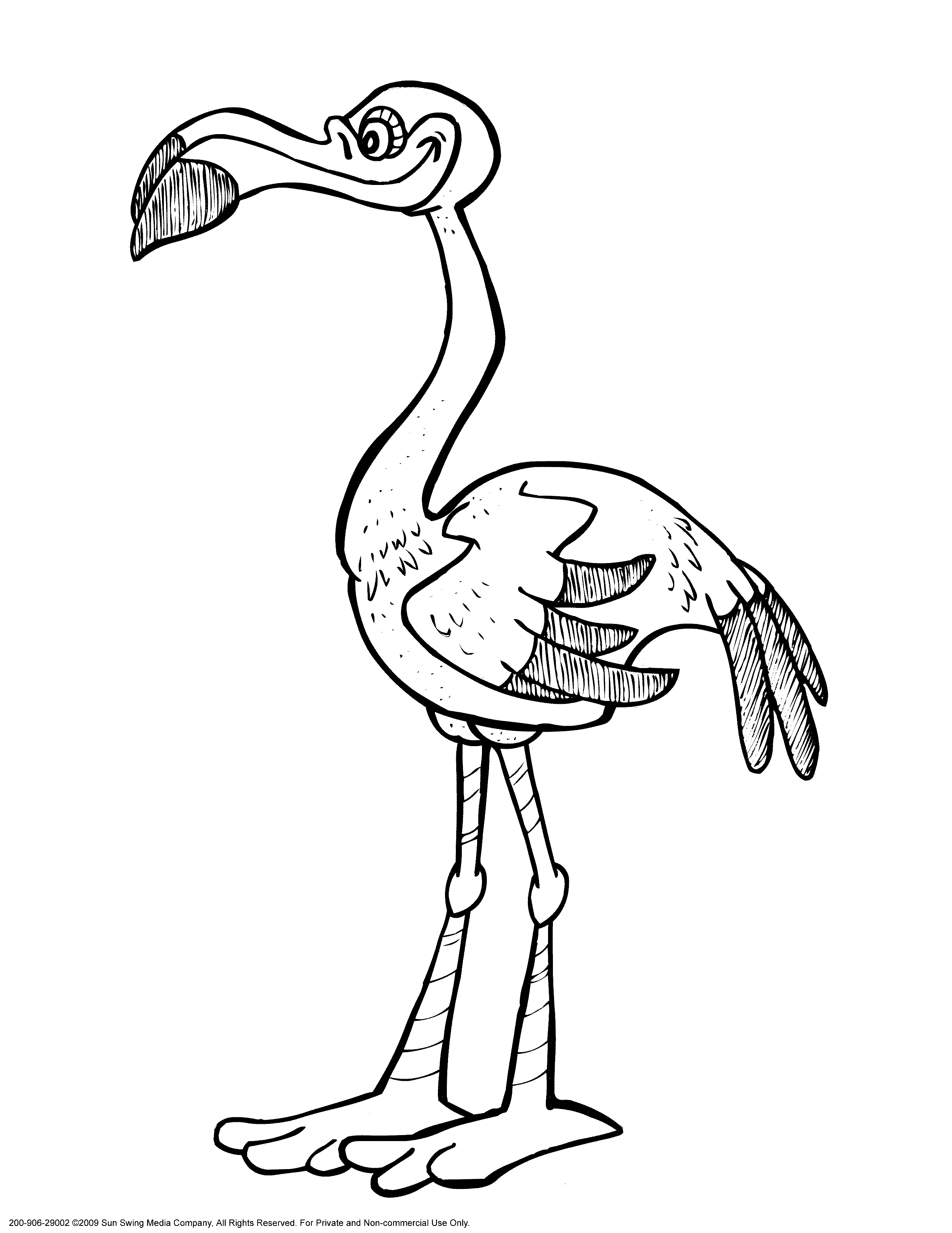 Printable Cute Flamingo Coloring Pages - Printable World Holiday