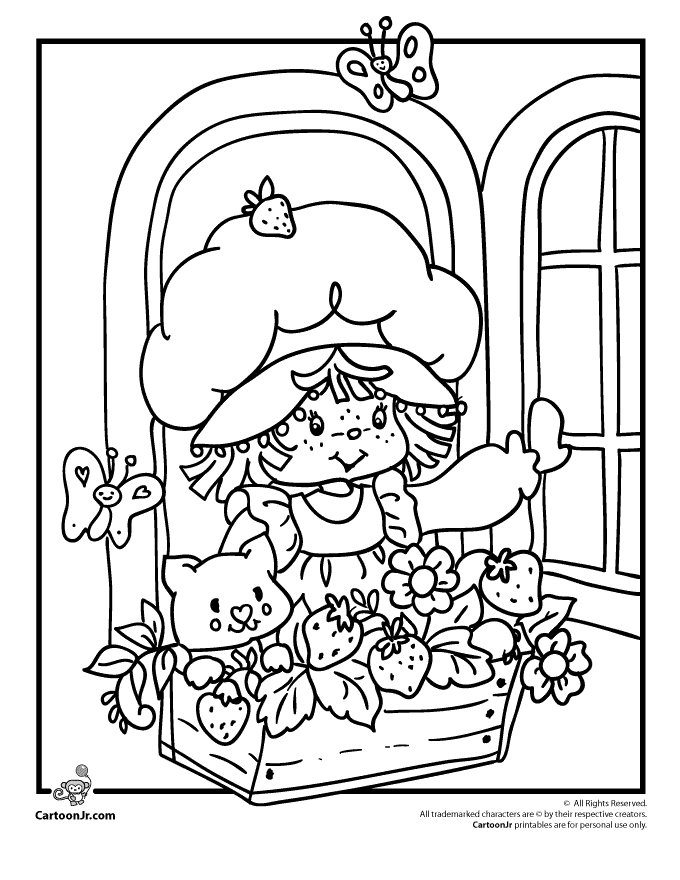 Strawberry shortcake berrykins coloring pages download and print for free