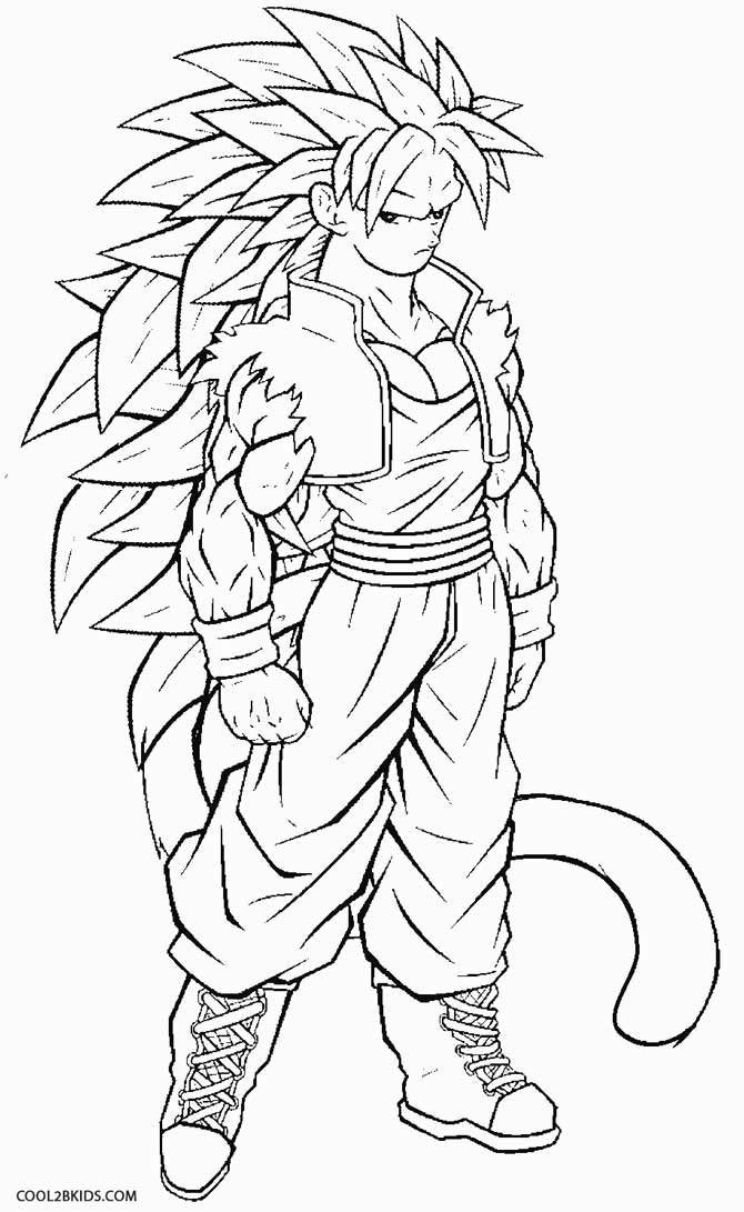 goten and trunks ssj coloring pages
