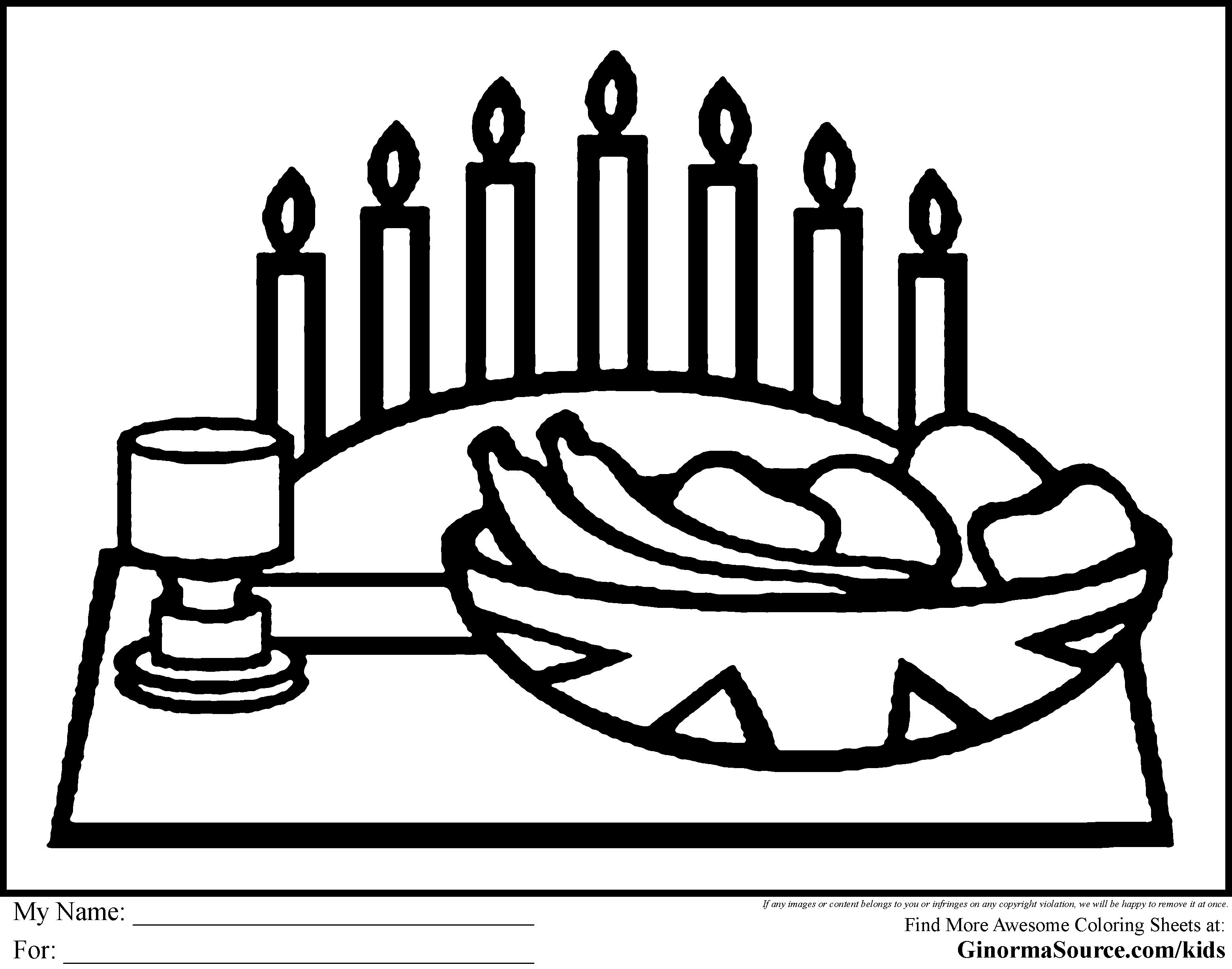 Free Printable Kwanzaa Coloring Pages