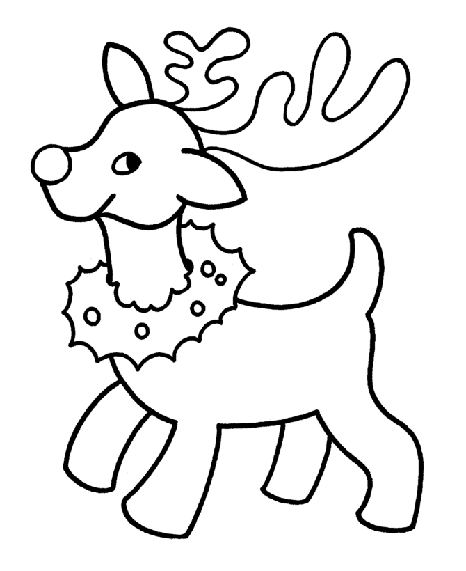 Coloring Pages Of Reindeer Free 7