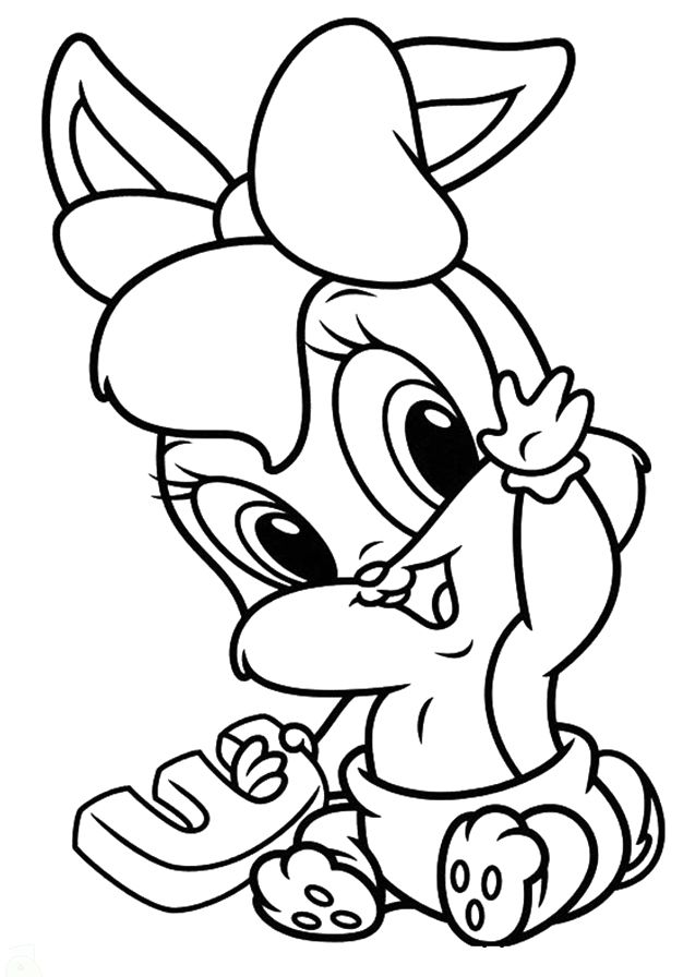 Lola Bunny coloring pages to download and print for free