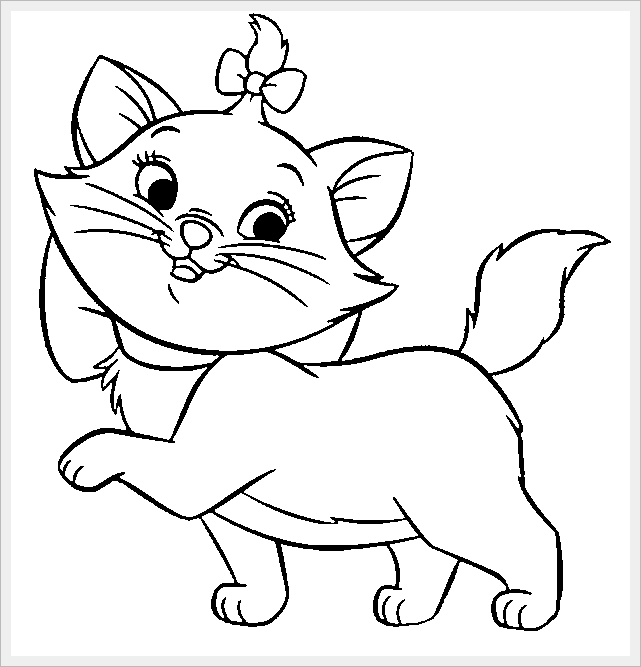 Disney Marie Cat Coloring Pages Coloring Pages