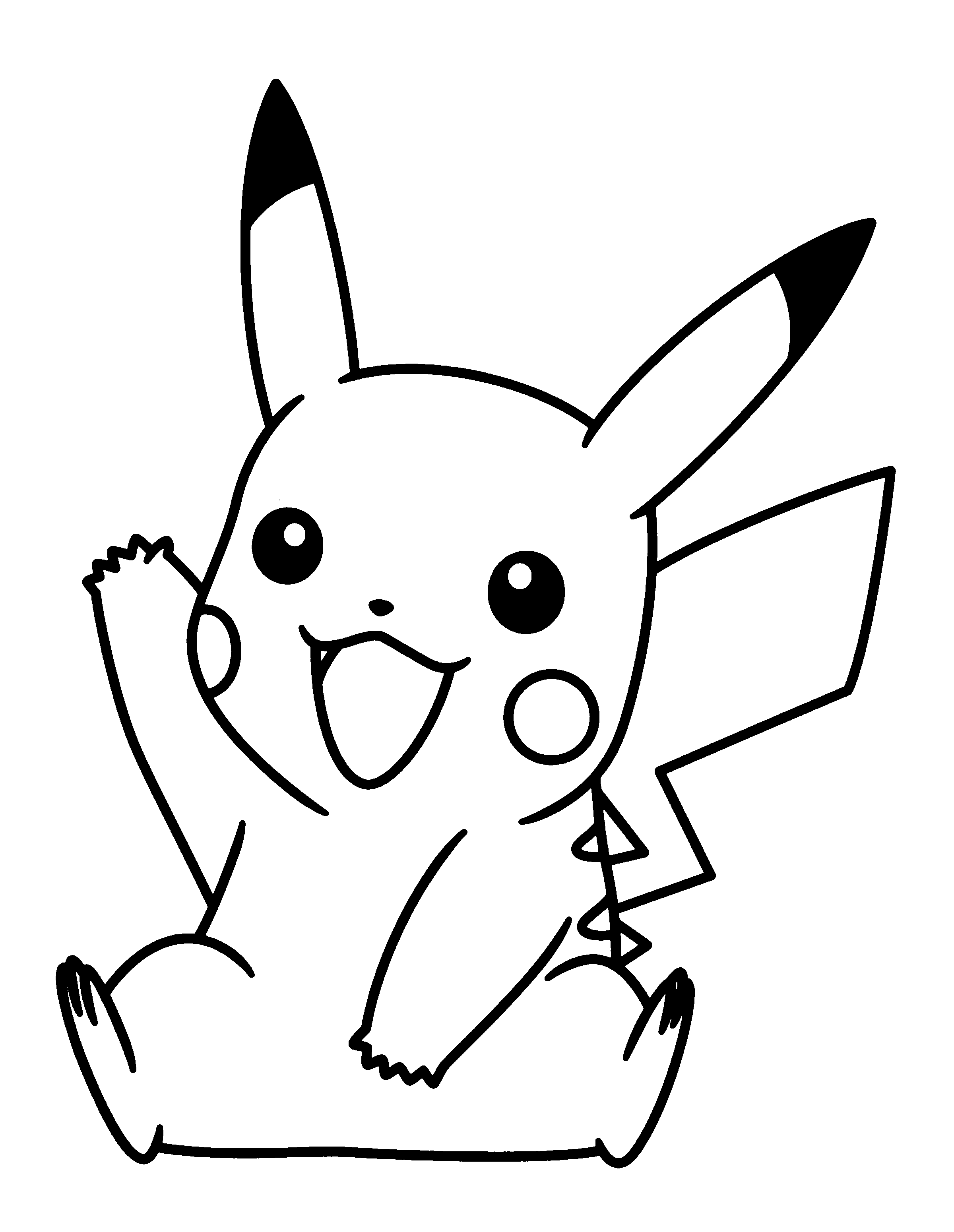 Pikachu Printable Coloring Page - Printable World Holiday