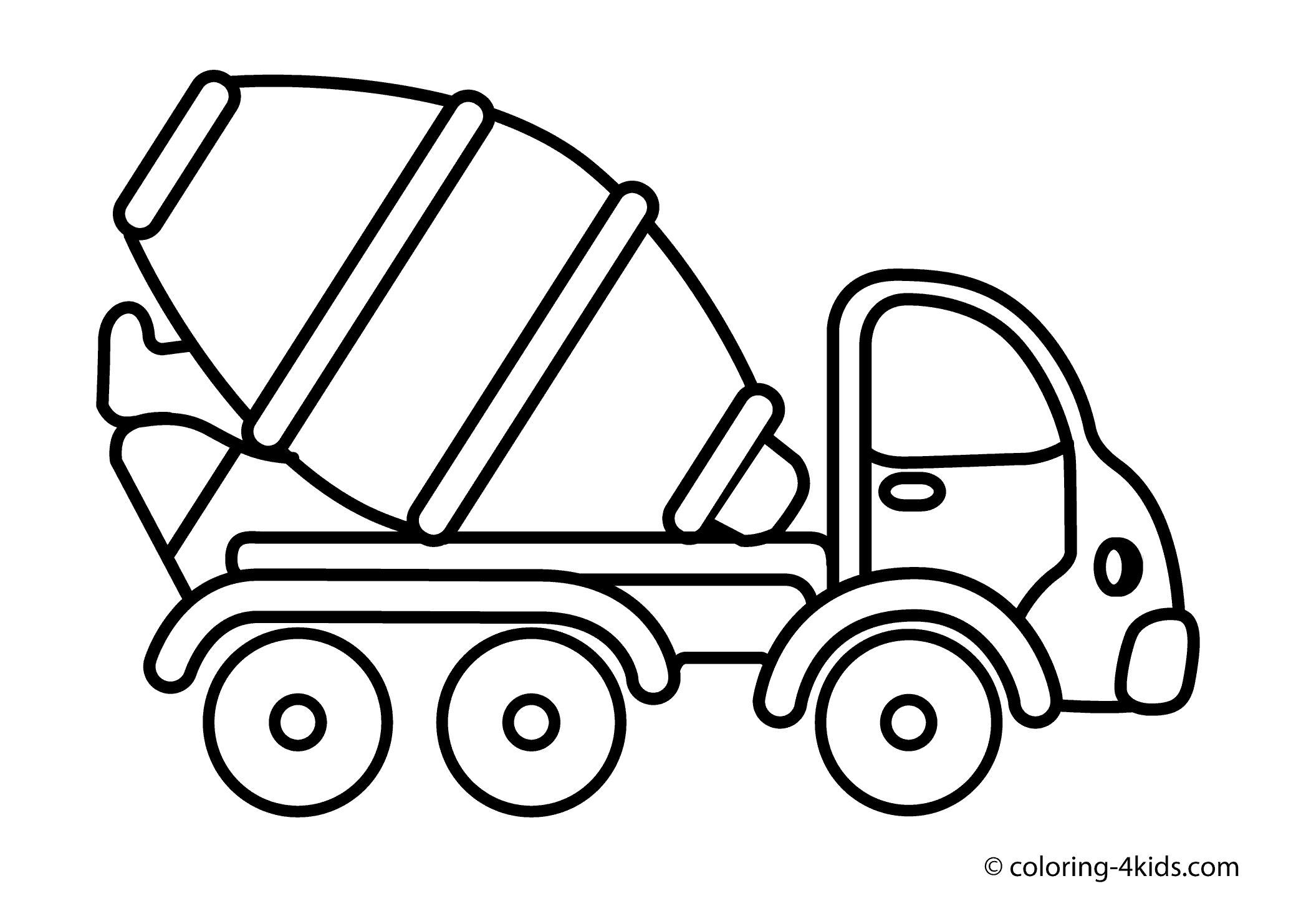 Printable Dump Truck Coloring Pages - Printable World Holiday