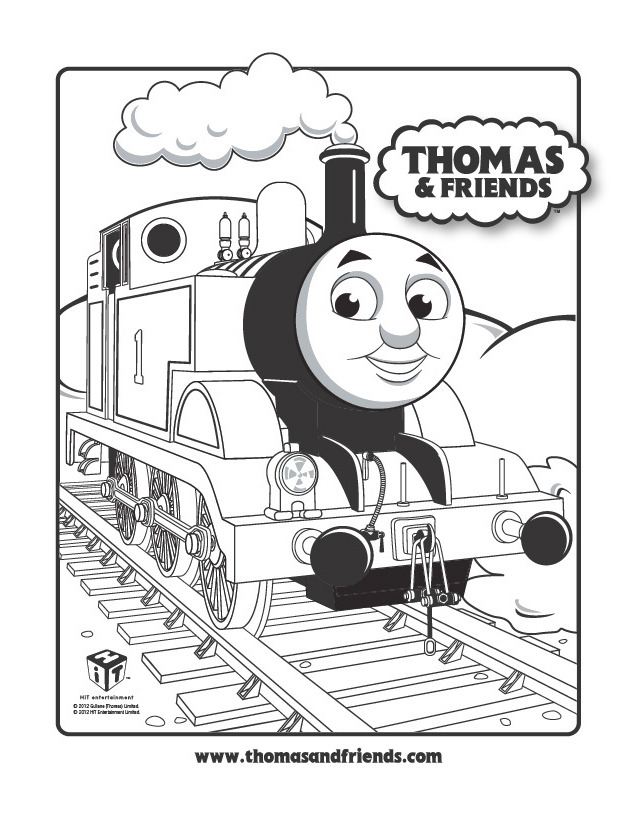 Thomas the tank engine coloring pages to download and print for free