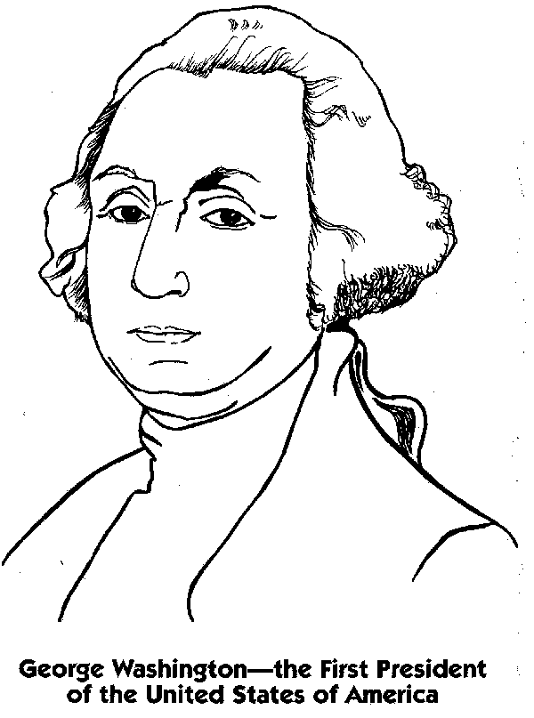 President washington coloring pages download and print for free