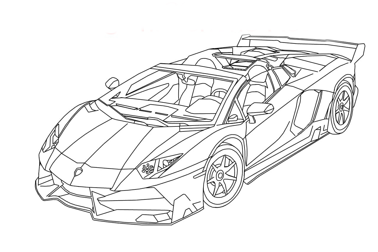Lamborghini Coloring Pages to download and print for free
