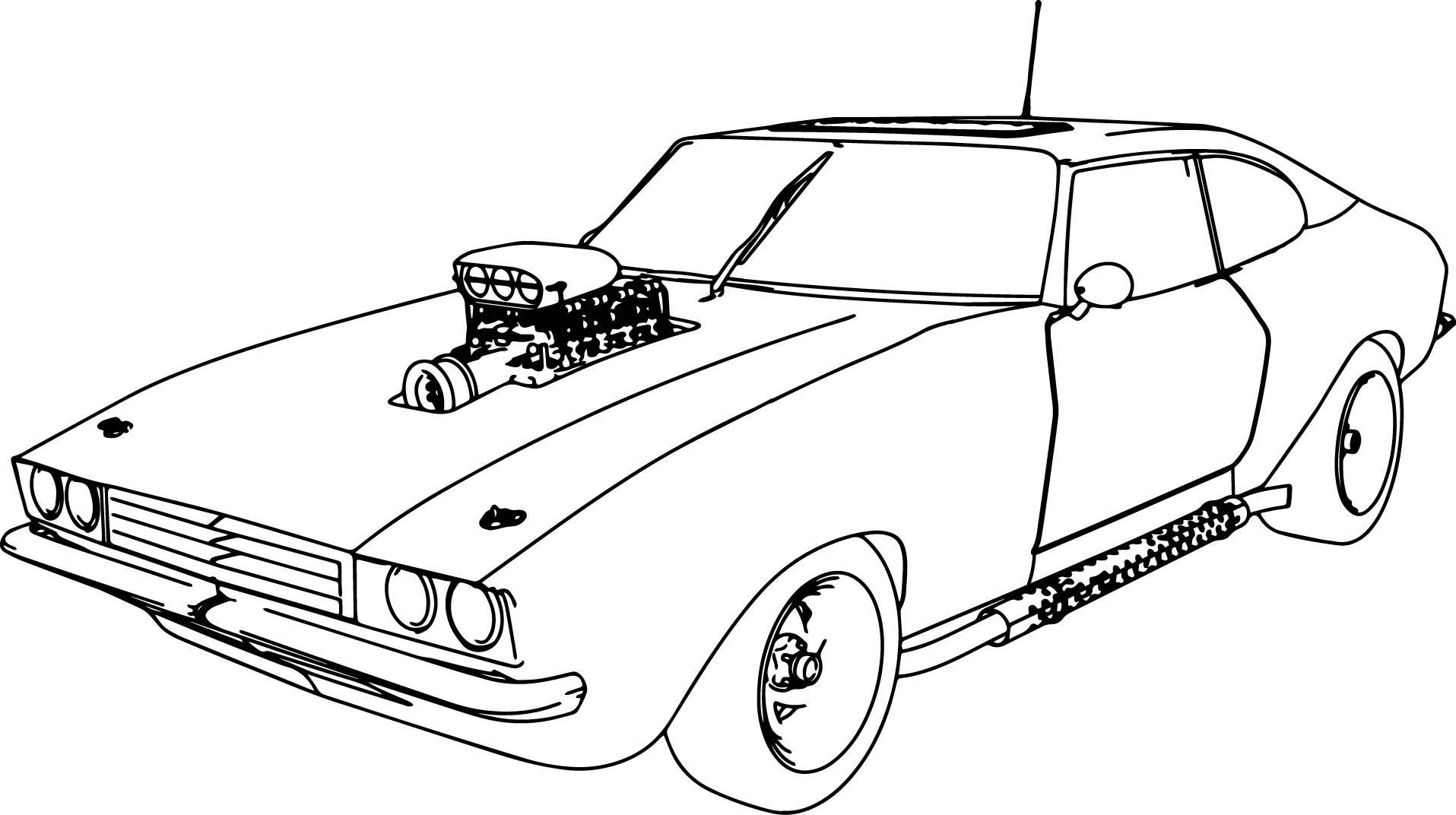 dodge charger coloring pages