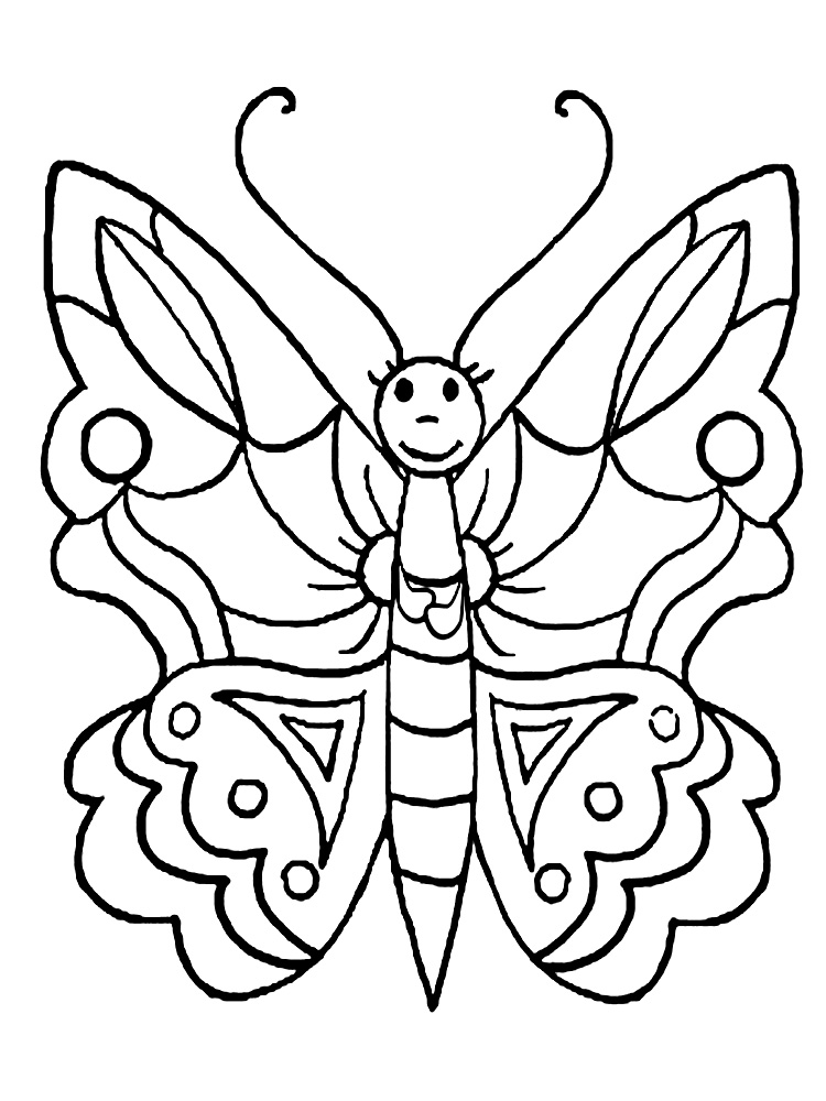 Rainbow And Butterfly Coloring Page Coloring Pages
