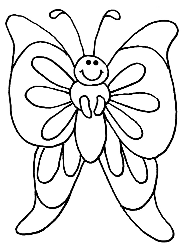 Coloring Pages Butterfly Butterfly coloring pages printable kids ...