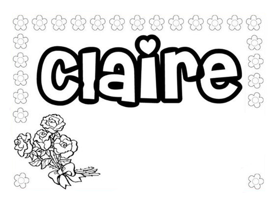 Girls Names coloring pages to download and print for free