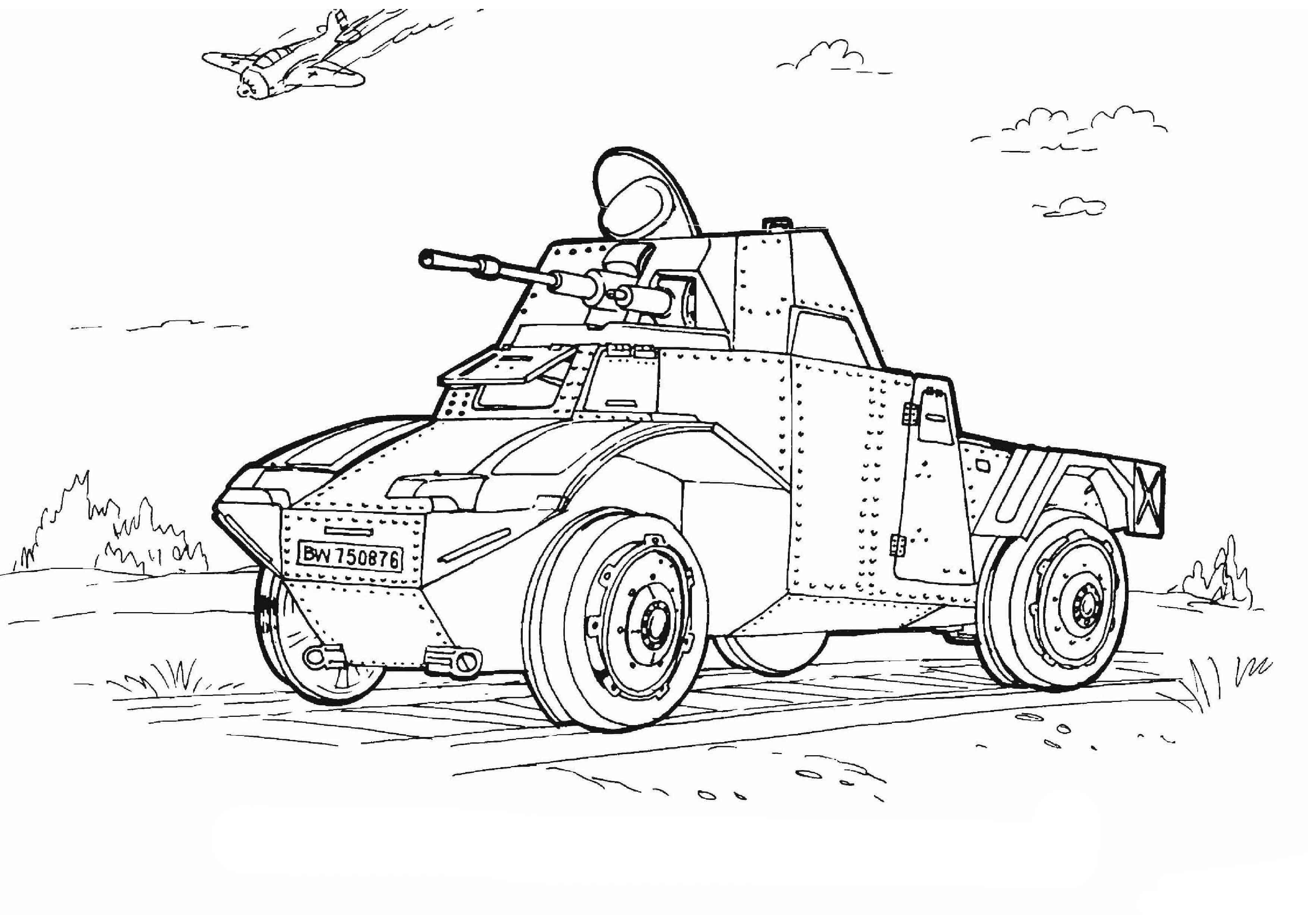 Army Vehicle Coloring Pages - Army Military