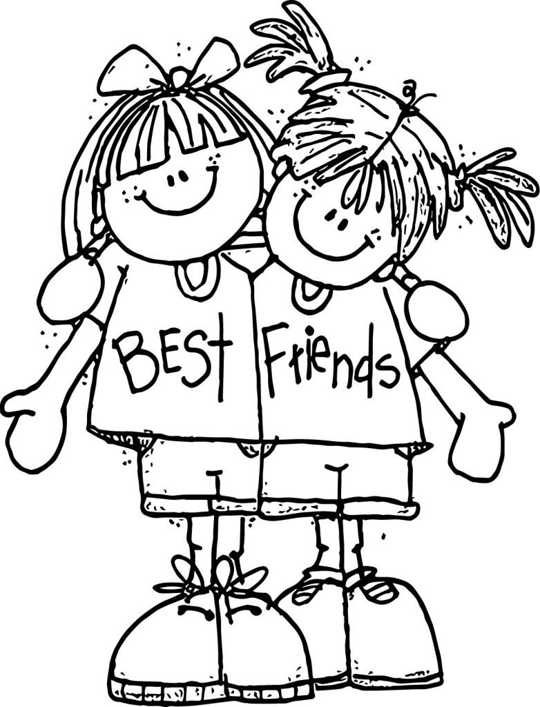 Coloring Pages Of Best Friends