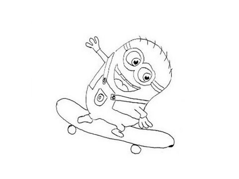 Skateboard coloring pages to download and print for free