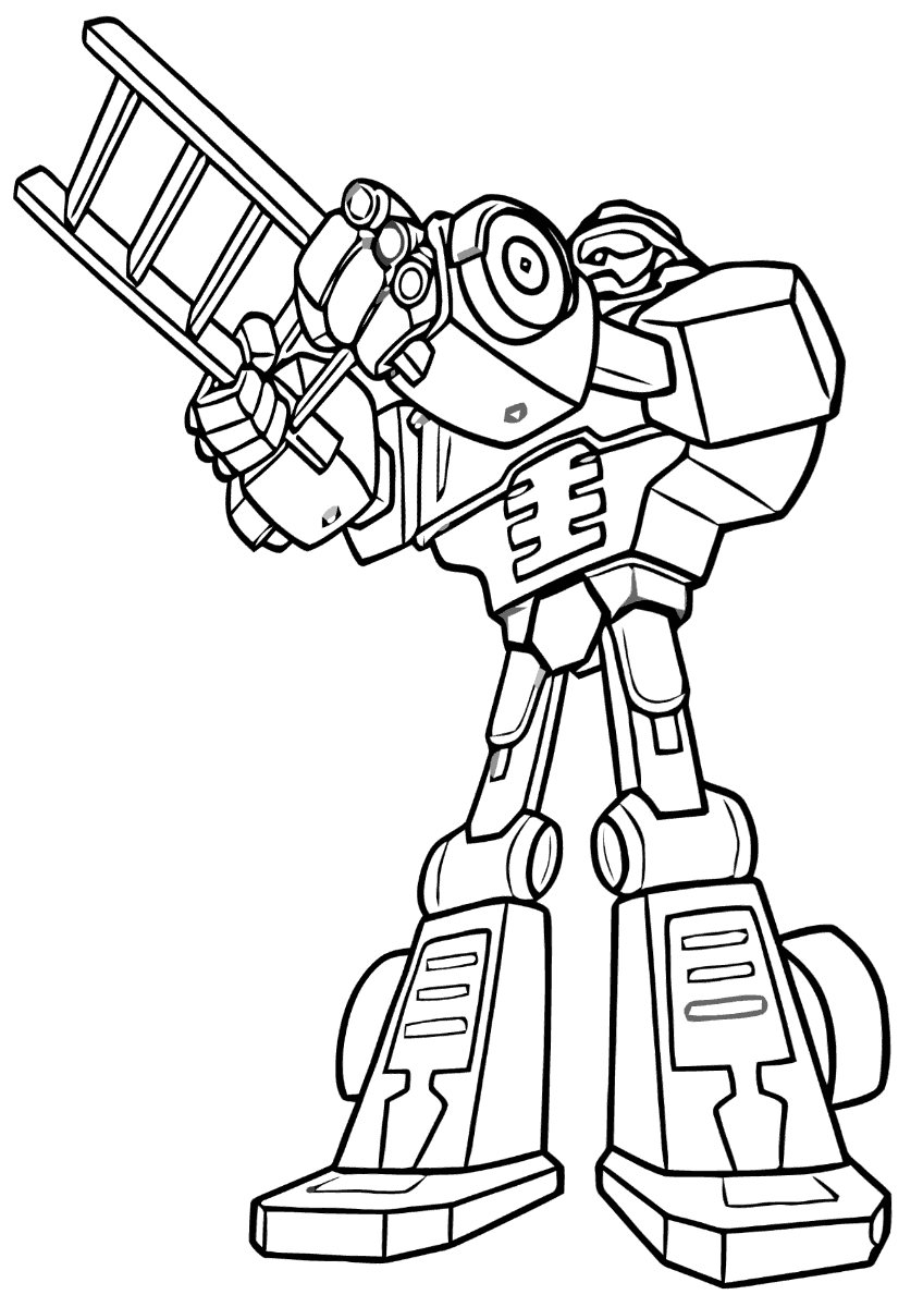 transformers rescue bots coloring pages to download and