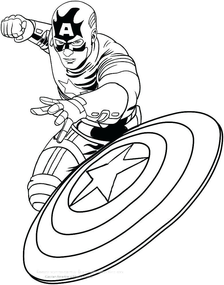 Captain America Coloring Pages to download and print for free