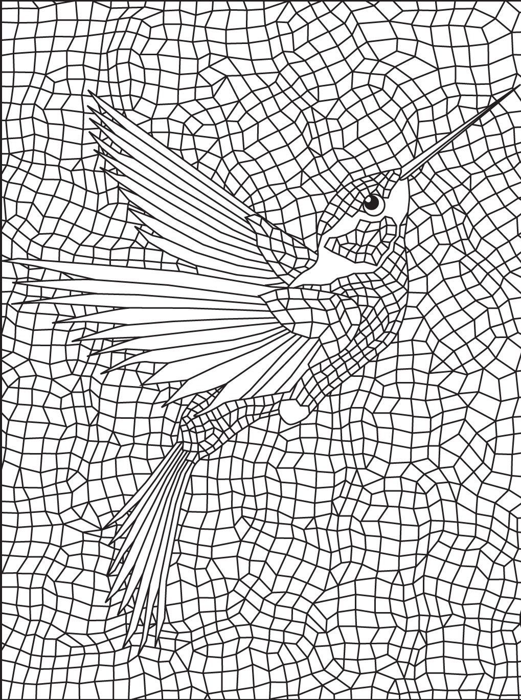 mosaic coloring pages to download and print for free