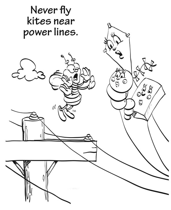 Electricity Coloring Page