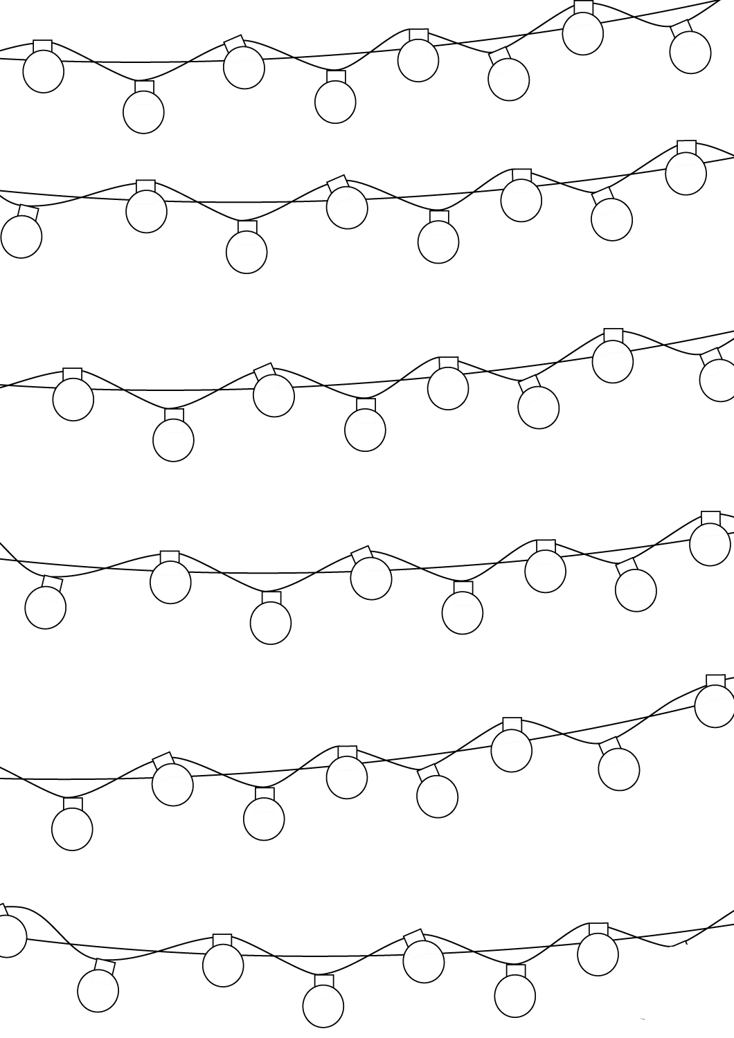 Garland coloring pages to download and print for free