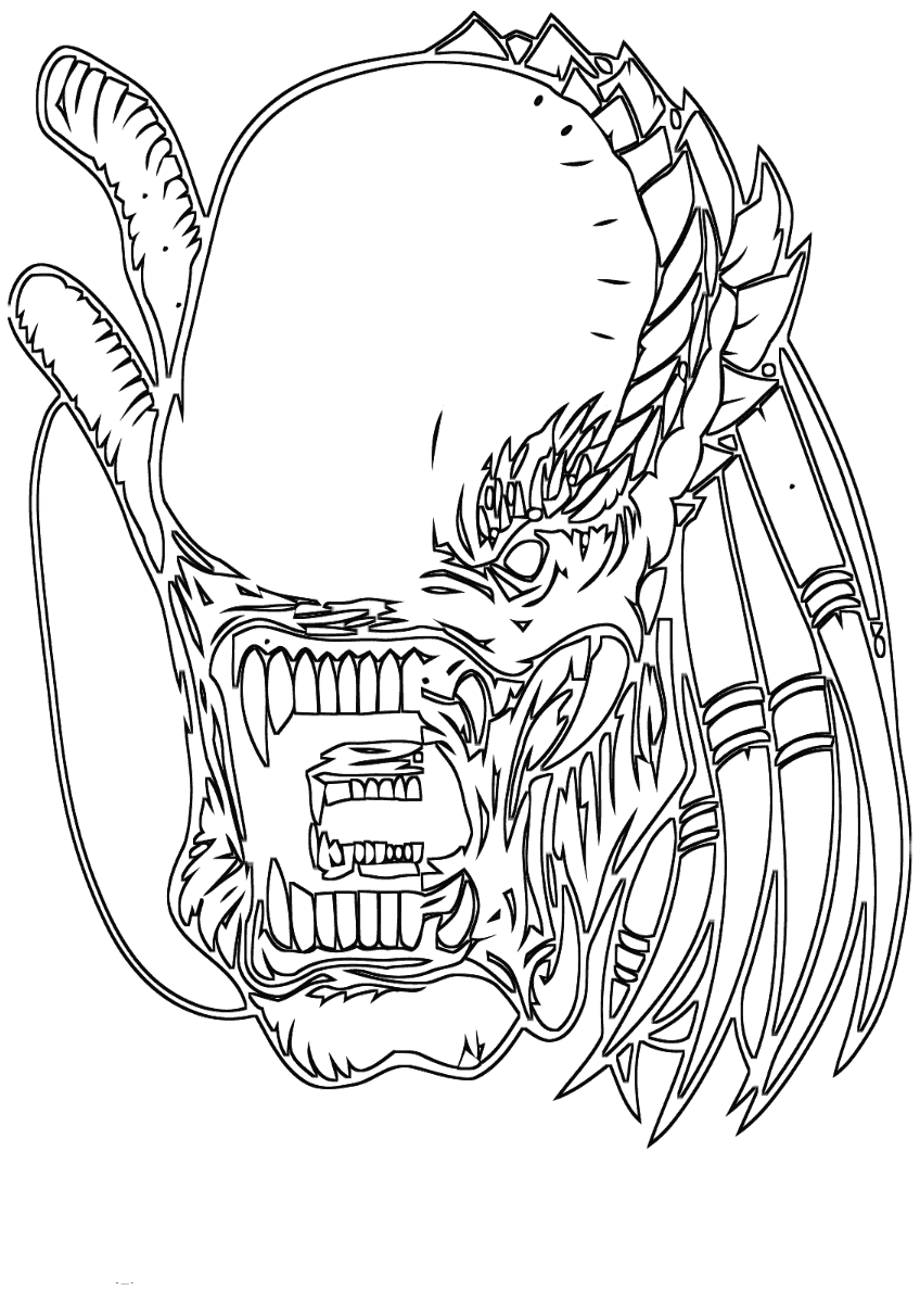 Alien coloring pages to download and print for free