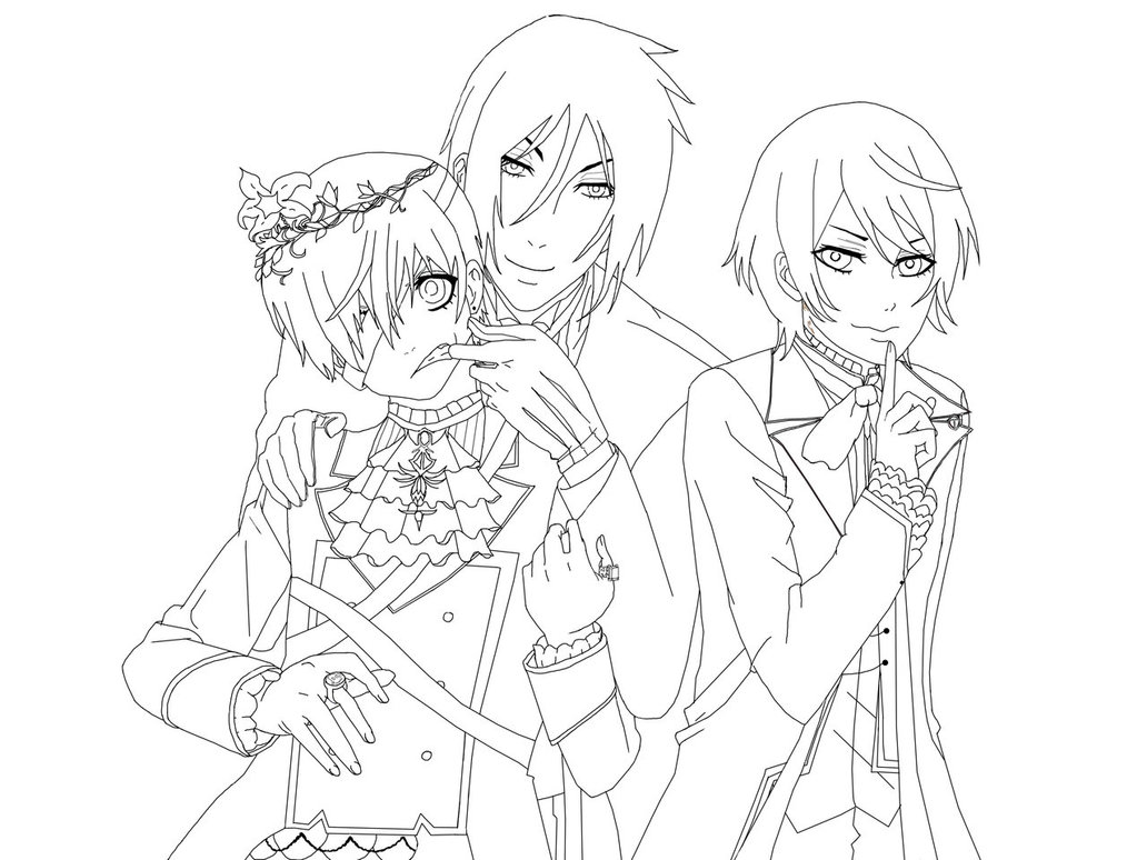 Black Butler Coloring Pages to download and print for free