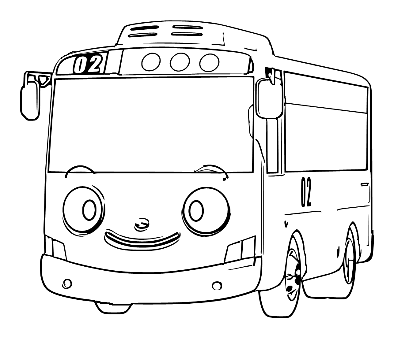 Tayo Coloring Pages to download and print for free