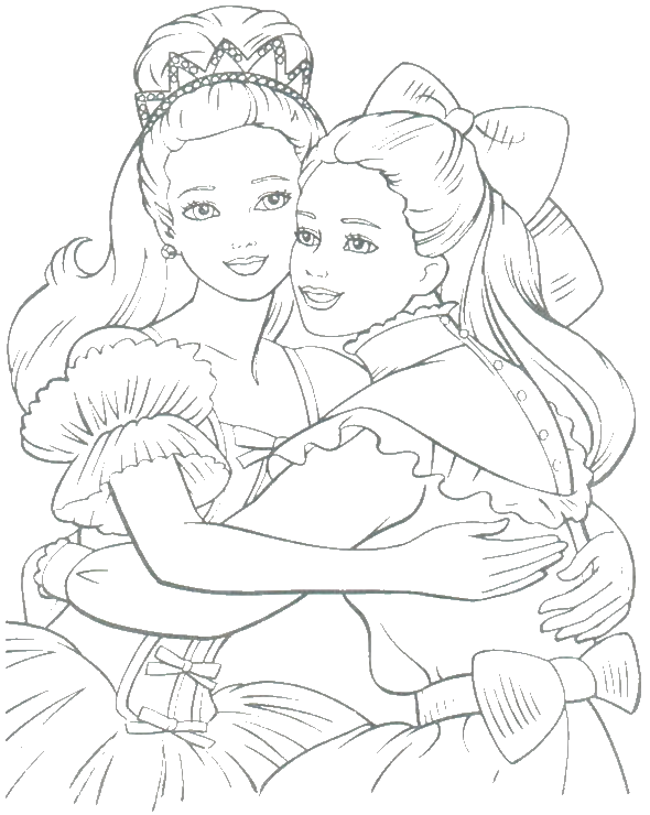 Sisters coloring pages to download and print for free
