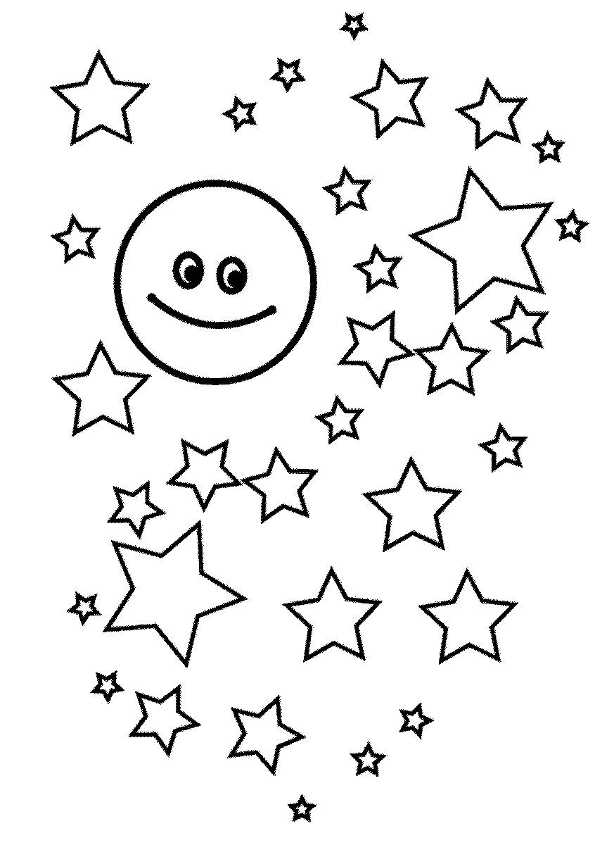 Star Coloring Pages for childrens printable for free