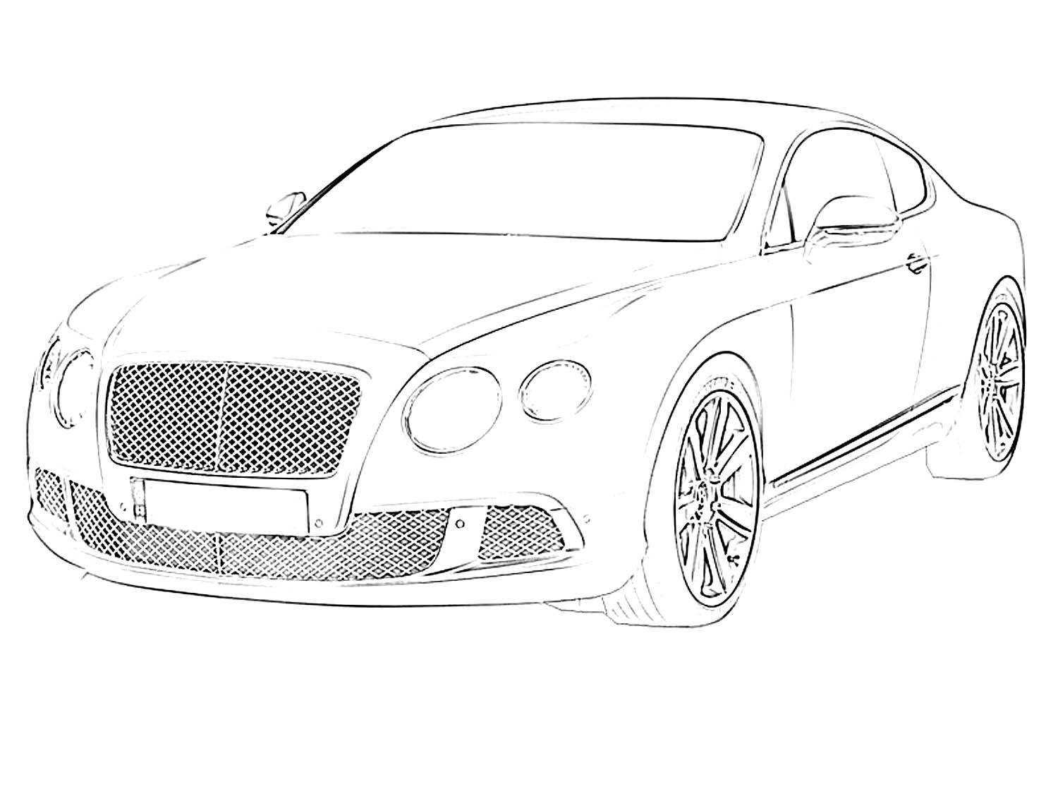 Bentley Coloring Pages to download and print for free