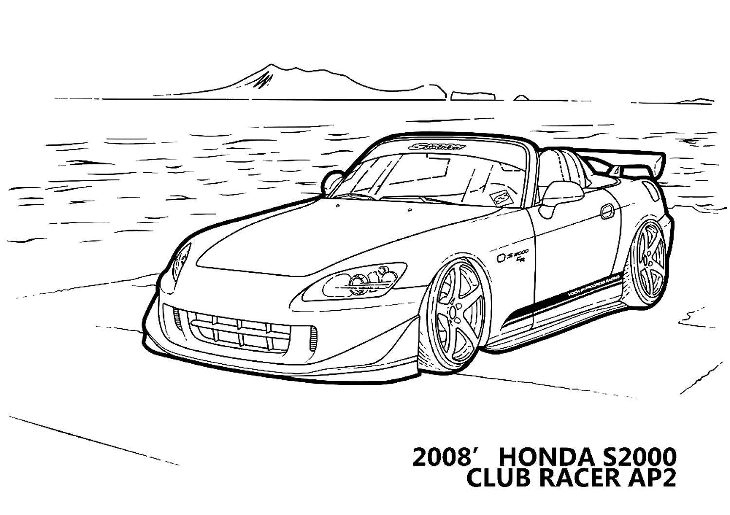 Honda Coloring Pages to download and print for free