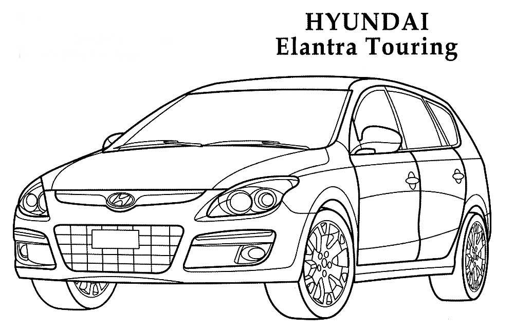 Hyundai Coloring Pages to download and print for free