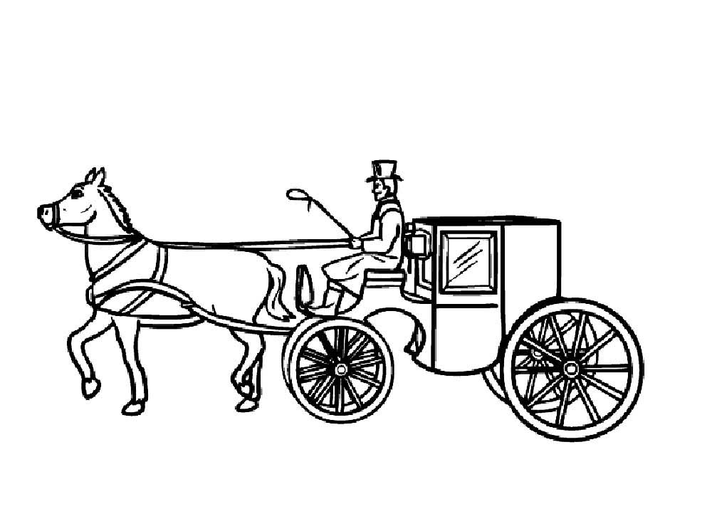 Carriage Coloring Pages to download and print for free