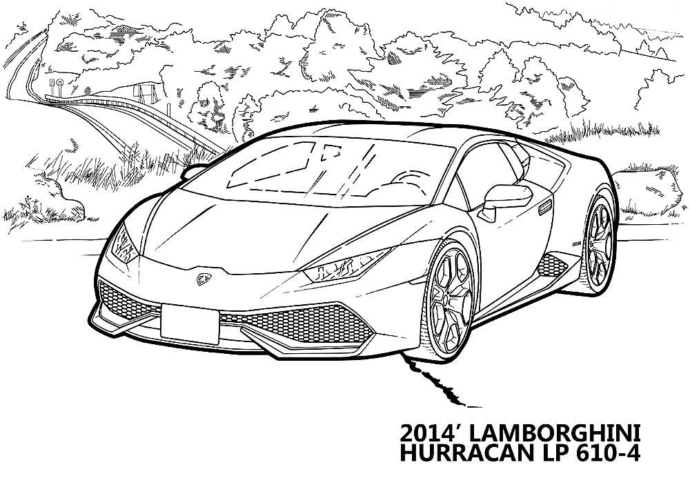 Download Lamborghini Coloring Pages to download and print for free