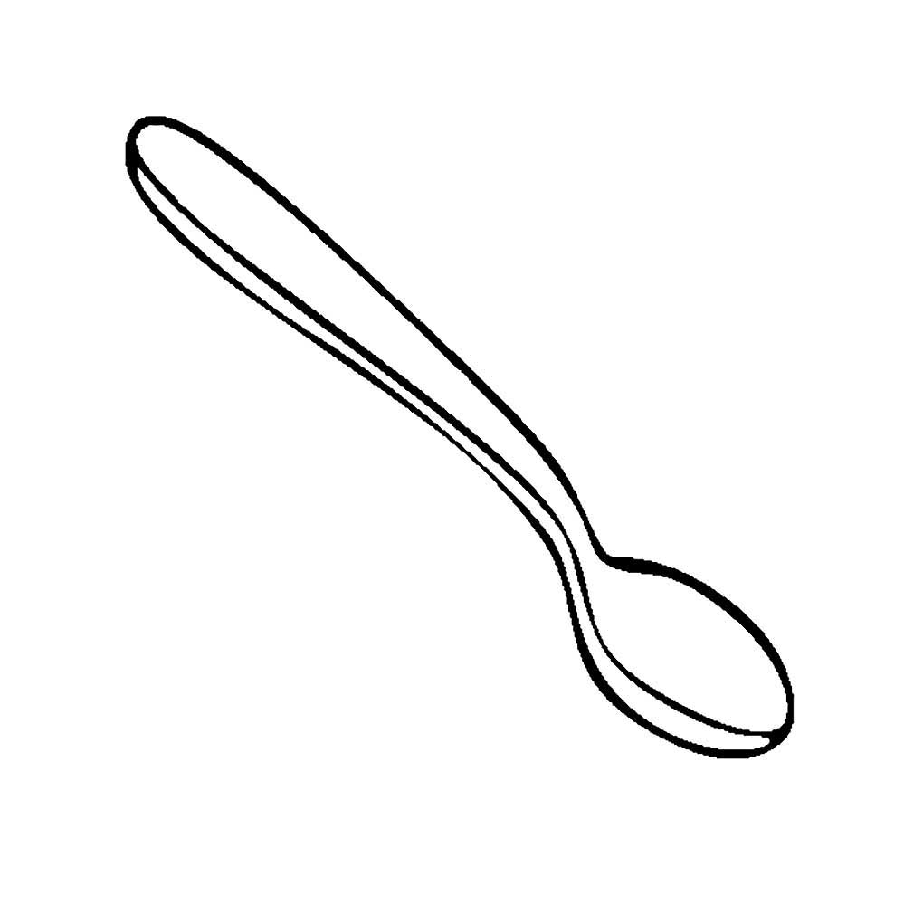 Spoon coloring pages to download and print for free