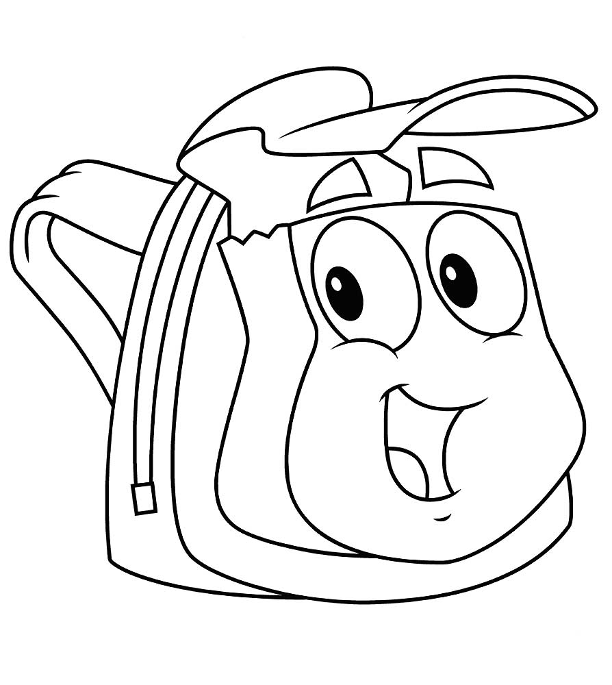 Backpack Coloring Pages Printable