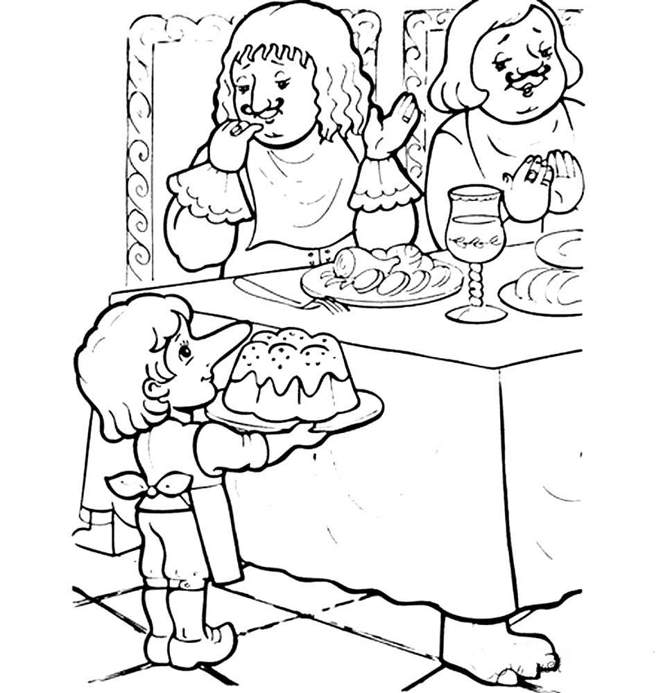 Dwarf nose coloring pages to download and print for free