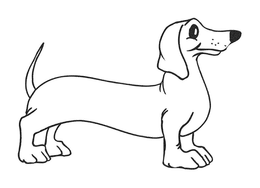 Download Dachshund dog Coloring Pages to download and print for free