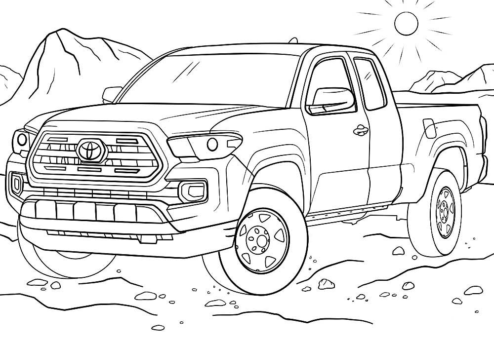 Land Cruiser Coloring Pages to download and print for free