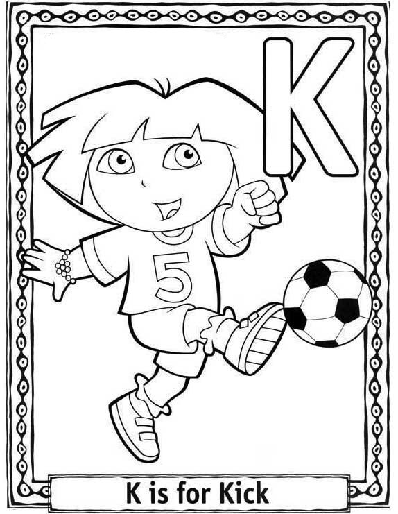 Letter K Coloring Pages For Kids