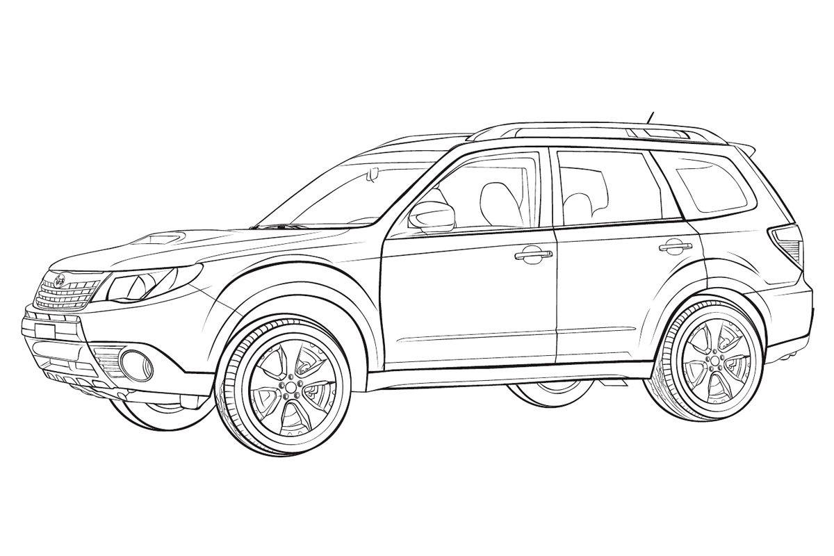 Download Subaru Coloring Pages to download and print for free