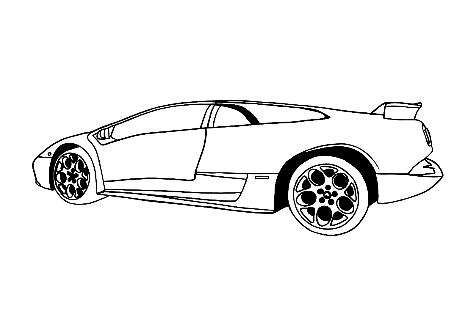 Lamborghini Coloring Pages to download and print for free