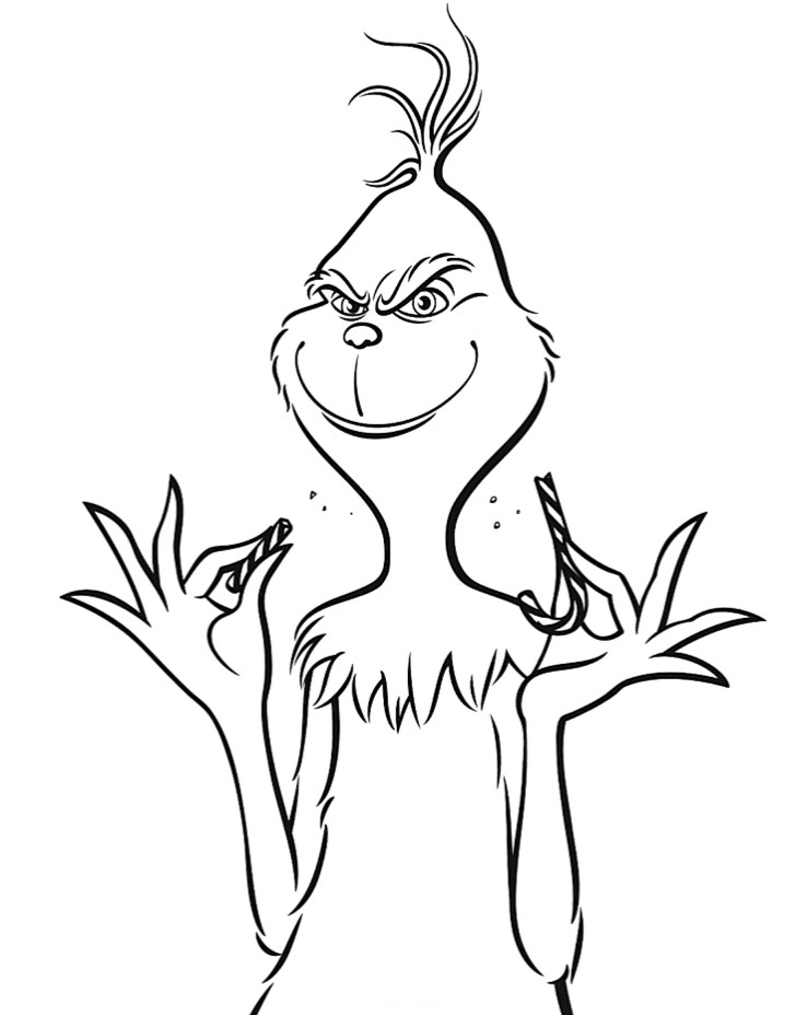 Grinch Coloring Pages Free Printable : Coloring Pages For Kids Free