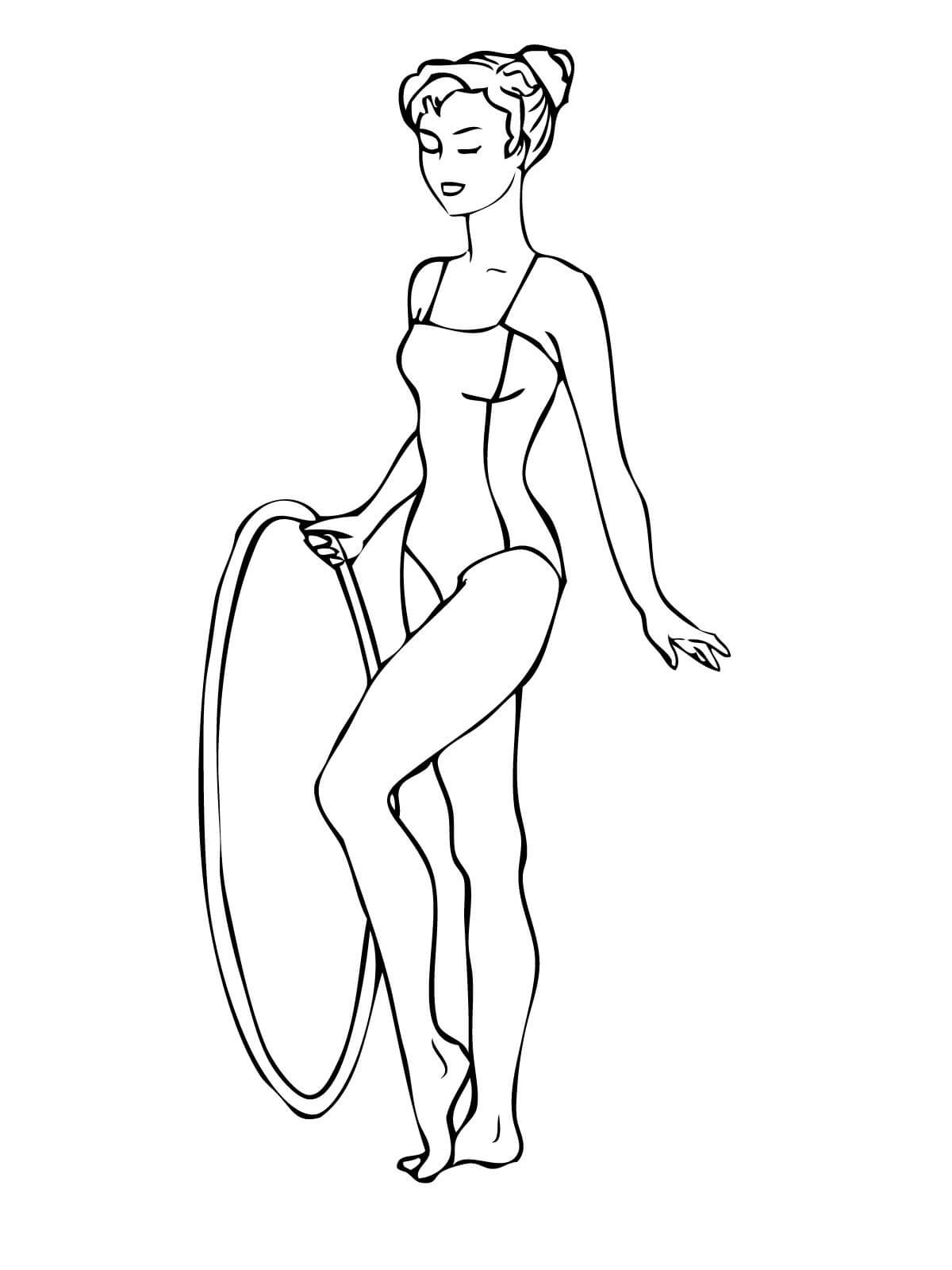Gymnastic coloring pages to download and print for free