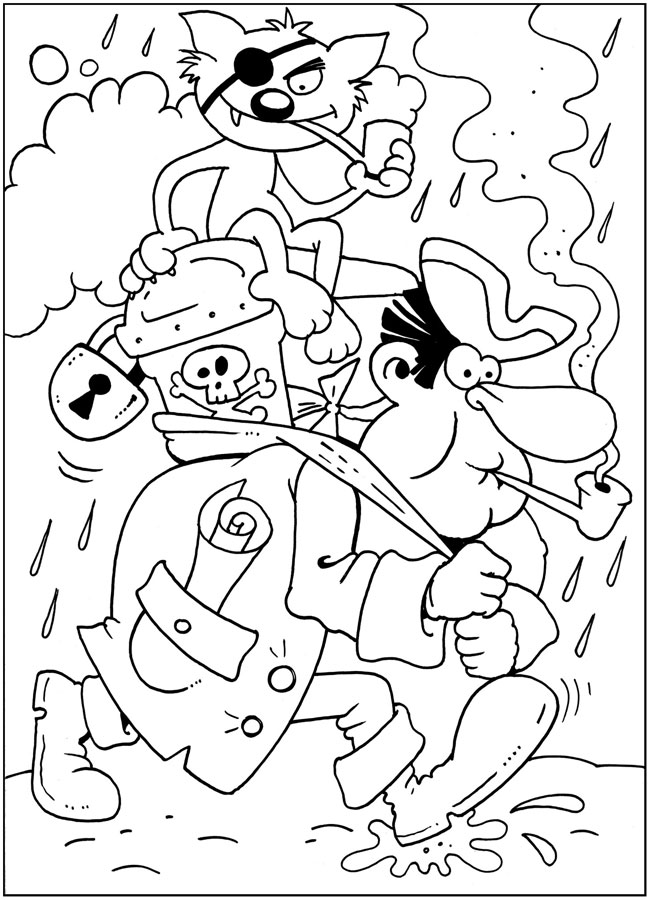 Hidden Treasures Coloring Pages for boys printable for free