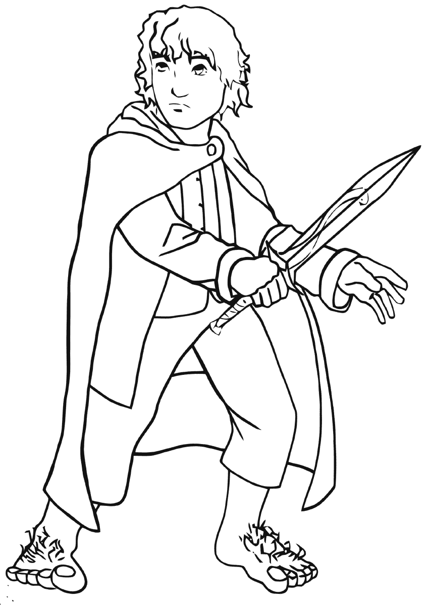 Hobbit Coloring Pages to download and print for free