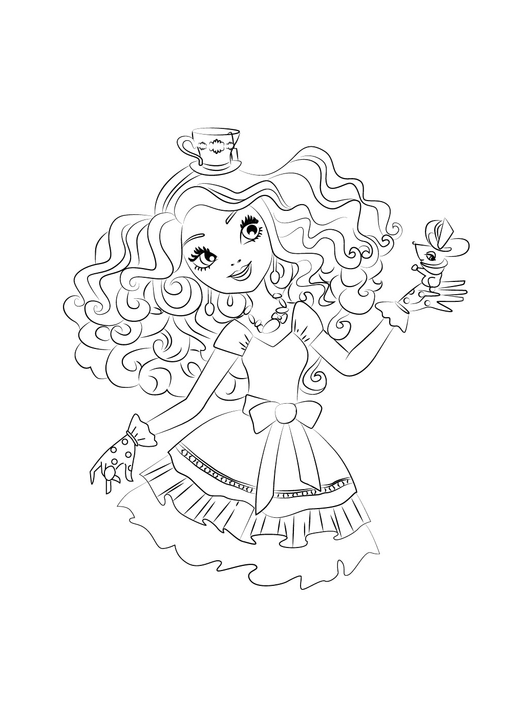 ever after high coloring pages