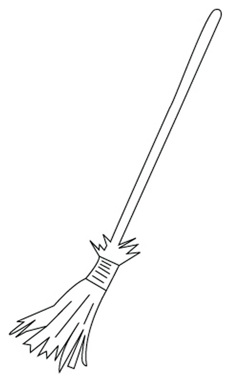 Broom coloring pages to download and print for free