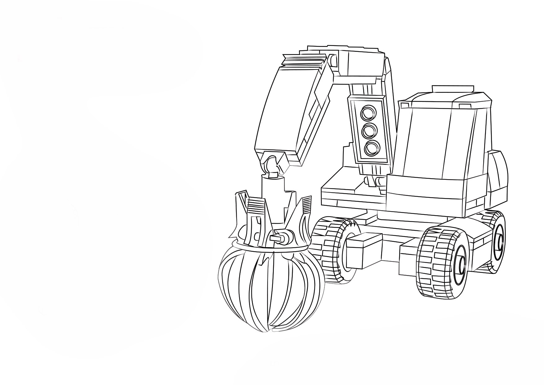 Excavator Coloring Pages to download and print for free